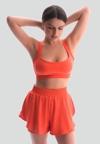 Двойные шорты Pulse Burnt Orange